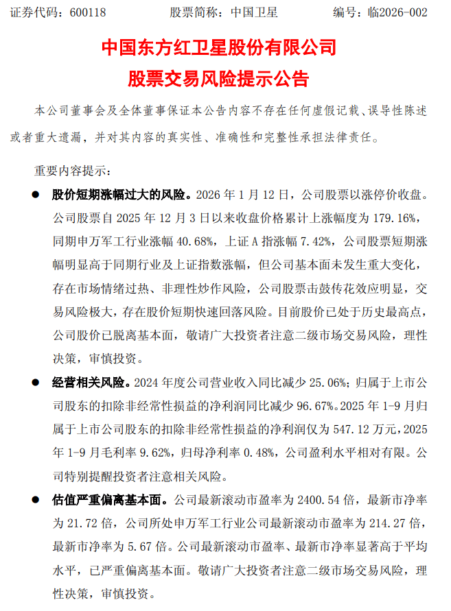 中国卫星，重要公告！